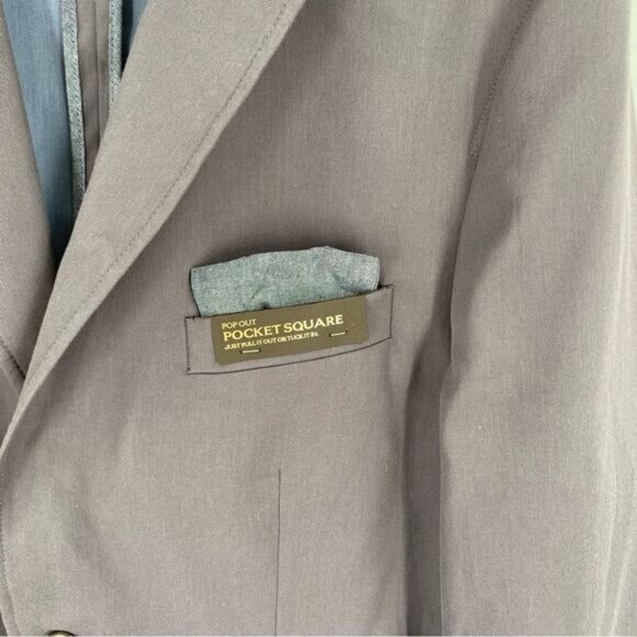 Greg Norman Men’s Gray Blue Sports Blazer Suit Jacket size 42R - Picture 4 of 6